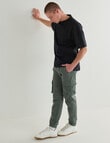 Tarnish King Size Enzo Jogger Pant, Army Green product photo View 06 S