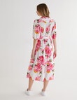 Whistle Floral Cotton Poplin Print Dress, Pink & White product photo View 02 S