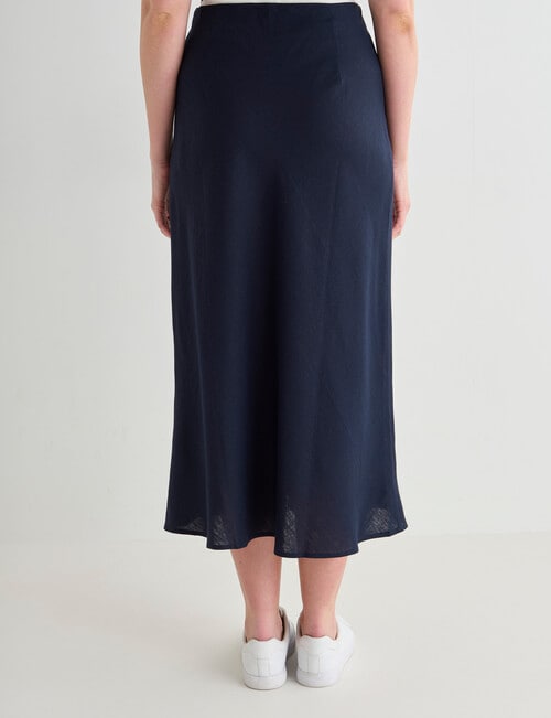 Whistle Bias Slip Skirt, Midnight product photo View 02 L