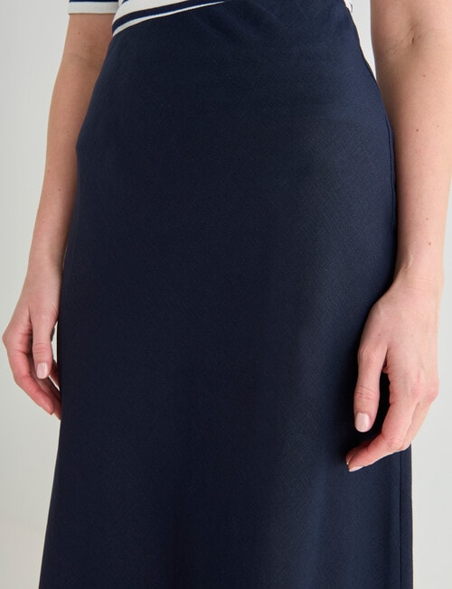 Whistle Bias Slip Skirt, Midnight product photo View 04 L