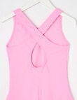 Wavetribe Harper One Piece Rib Swimsuit, Fondant Pink product photo View 02 S