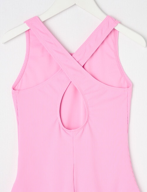 Wavetribe Harper One Piece Rib Swimsuit, Fondant Pink product photo View 02 L