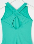 Wavetribe Harper 1 Piece Rib Swimsuit, Green product photo View 02 S