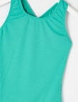 Wavetribe Harper 1 Piece Rib Swimsuit, Green product photo View 03 S