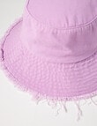 Switch Frayed Edge Bucket Hat, Washed Lilac product photo View 02 S