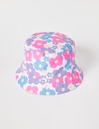 Mac & Ellie Bold Floral Printed Reversible Bucket Hat, Pink product photo