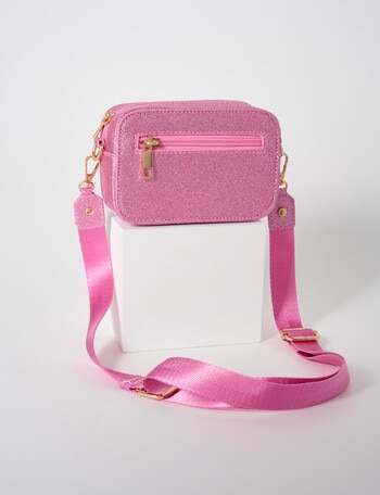 Mac & Ellie Glitter Cross Body Bag, Pink product photo