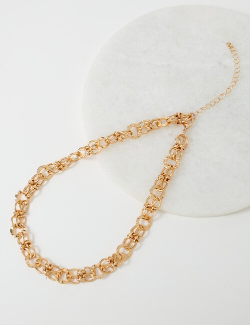 Whistle Accessories Chunky Chain Link Necklace, Gold Tone product photo