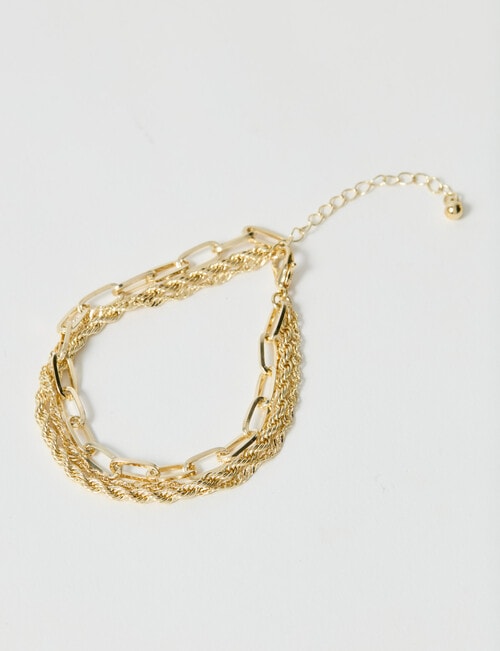 Whistle Accessories Multi Chain Bracelet Set, Gold Tone product photo