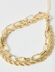 Whistle Accessories Multi Chain Bracelet Set, Gold Tone product photo View 03 S