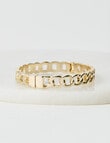 Whistle Accessories Solid Chain Hinge Bracelet, Gold Plated product photo View 02 S