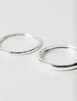 Whistle Accessories Solid Bangle Set, 2-Pack, Silver Plated product photo View 03 S