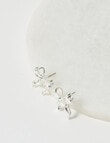 Whistle Accessories Bow Necklace & Earring Gift, Silver Plated product photo View 03 S