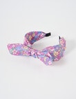 Mac & Ellie Floral Knot Bow Headband, Pink product photo View 02 S