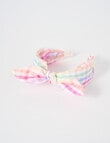 Mac & Ellie Check Knot Bow Headband, Pink product photo View 02 S