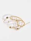 Switch Smiley White Bracelet Set, White product photo View 02 S