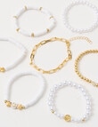 Switch Smiley White Bracelet Set, White product photo View 03 S