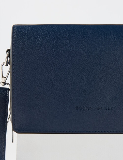 Boston + Bailey Double-Sided Foldover Crossbody Bag, Navy product photo View 03 L