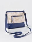 Boston + Bailey Floral Crossbody Bag, Natural & Navy product photo View 02 S