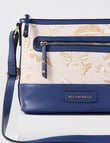 Boston + Bailey Floral Crossbody Bag, Natural & Navy product photo View 03 S