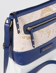 Boston + Bailey Floral Crossbody Bag, Natural & Navy product photo View 04 S