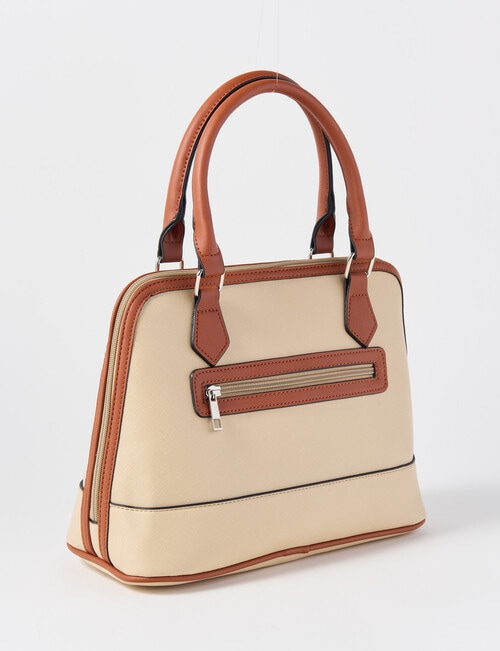 Boston + Bailey Contrast Shopper, Cream & Tan product photo View 02 L