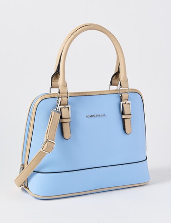 Boston + Bailey Contrast Shopper, Blue & Cream product photo