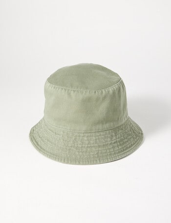 Mac & Ellie Snow Wash Denim Bucket Hat, Dark Leaf product photo