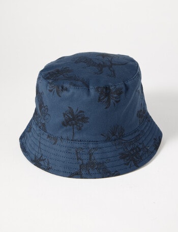 Mac & Ellie Dino Printed Bucket Hat, Blue product photo