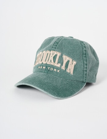 No Issue Varsity Brooklyn Embroidered Cap, Green product photo