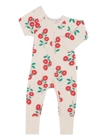 Bonds Garden Bouquet Zip Wondersuit, Red product photo