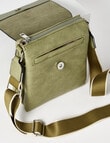 Pronta Moda Astrid Flap Crossbody Bag, Tea Green product photo View 05 S