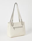 Pronta Moda Lace Embossed Tote Bag, Cream product photo View 02 S