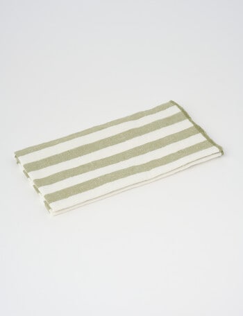 Bosa Aspect Napkin, 45cm, Olive Stripe product photo