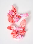 Switch Tie Dye Scrunchie, 2-Pack, Orange & Pink product photo