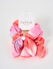 Switch Tie Dye Scrunchie, 2-Pack, Orange & Pink product photo View 02 S