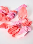 Switch Tie Dye Scrunchie, 2-Pack, Orange & Pink product photo View 03 S