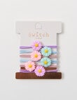 Switch Daisy Charm Hair Ties, 6-Piece, Pink product photo View 02 S