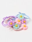 Switch Daisy Charm Hair Ties, 6-Piece, Pink product photo View 03 S