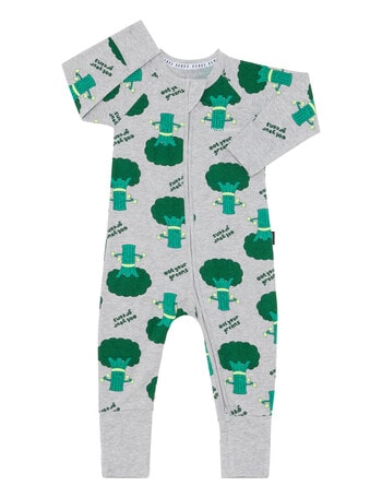 Bonds Eat Your Greens Zip Wondersuit, Green product photo