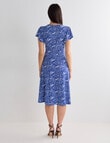 Oliver Black Waist Detail Knit Dress, Blue Spot product photo View 02 S