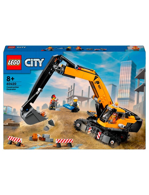 Lego City Yellow Construction Excavator, 60420 product photo View 02 L