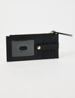 Boston + Bailey Leather Card Holder Large Wallet, Black product photo View 03 S