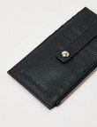 Boston + Bailey Leather Card Holder Large Wallet, Black product photo View 04 S