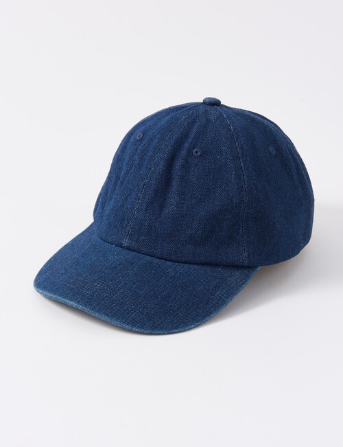 Mineral Denim Cap, Dark Indigo product photo