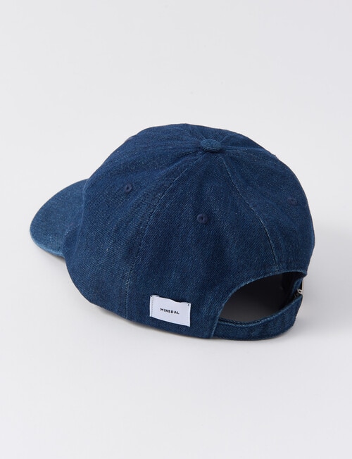 Mineral Denim Cap, Dark Indigo product photo View 03 L