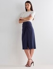 Oliver Black Detail Pencil Skirt, Navy product photo View 03 S