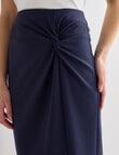 Oliver Black Detail Pencil Skirt, Navy product photo View 04 S