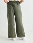 Zest Lyocell Twill Wide Leg Pant, Khaki product photo View 02 S