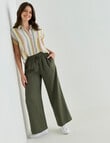 Zest Lyocell Twill Wide Leg Pant, Khaki product photo View 03 S